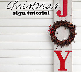 christmas joy sign, christmas decorations, crafts, how to, repurposing upcycling, seasonal holiday decor