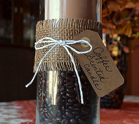 a fragrant aromatic coffee bean scented candle diy gift, crafts