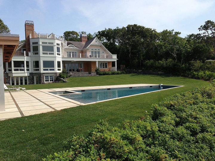 pool spa built on the bluffs of southampton by patrick kenney, outdoor living, pool designs