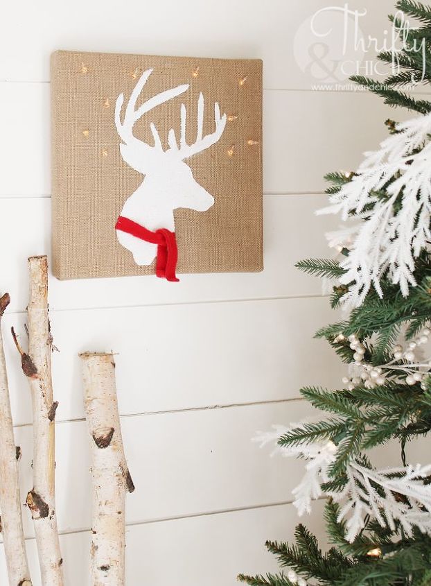 light up deer silhouette, christmas decorations, crafts, seasonal holiday decor