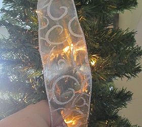 how to hang ribbon on a christmas tree, christmas decorations, how to, seasonal holiday decor