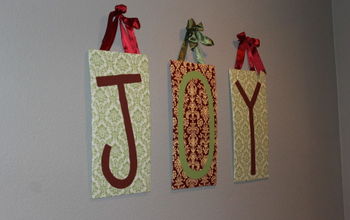 Fabric Letters Wall Art