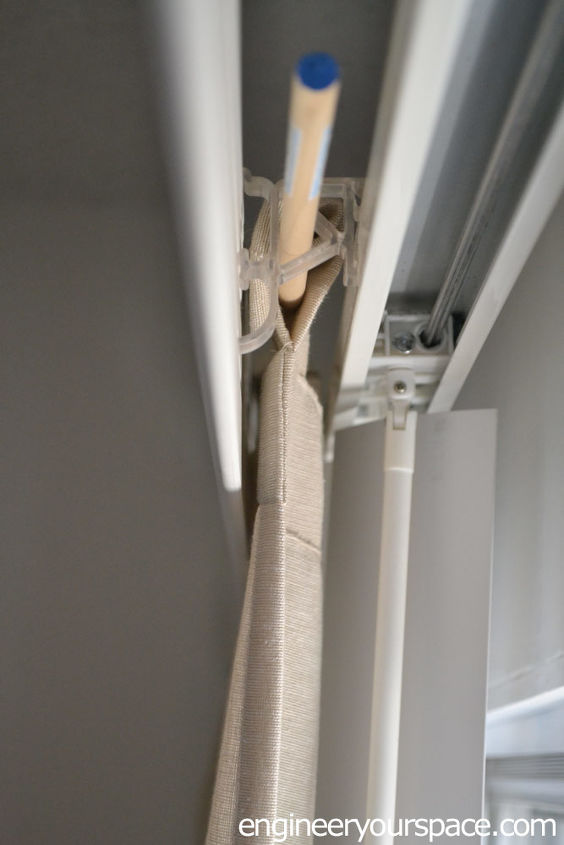 how to conceal vertical blinds with a curtain, diy, home decor, how to, windows