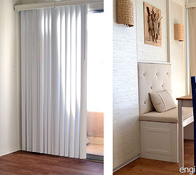 how to conceal vertical blinds with a curtain, diy, home decor, how to, windows