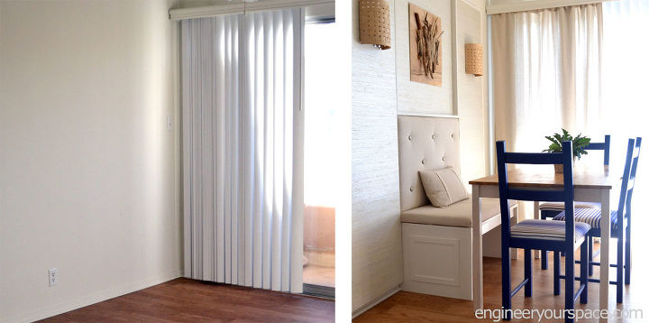 how to conceal vertical blinds with a curtain, diy, home decor, how to, windows
