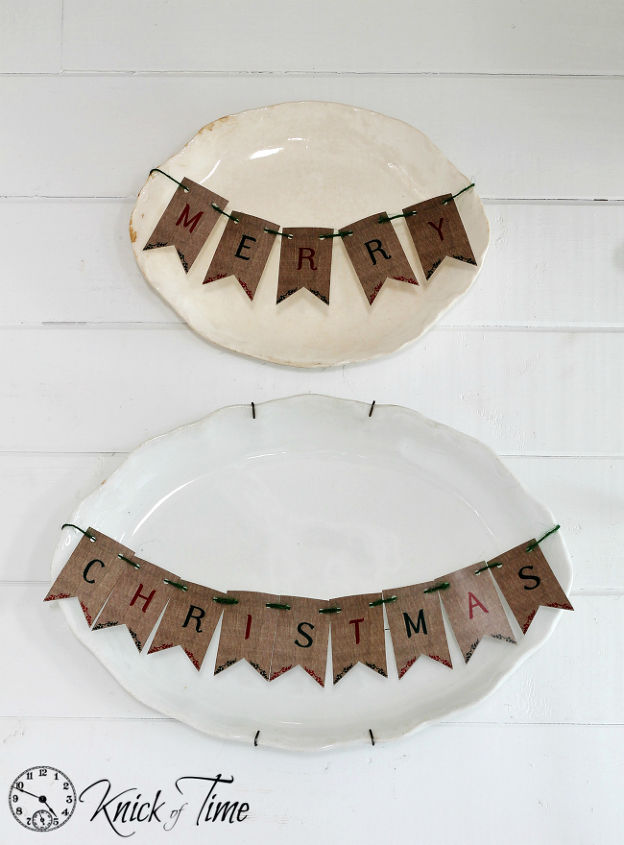 printable burlap banner for christmas, christmas decorations, crafts, seasonal holiday decor
