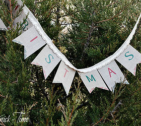 printable burlap banner for christmas, christmas decorations, crafts, seasonal holiday decor