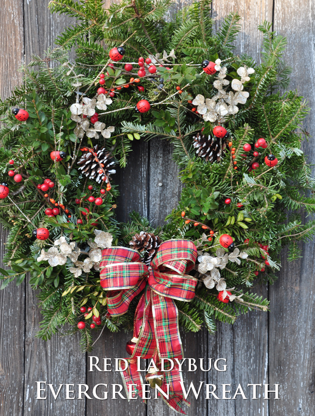 5 ways to dress up a basic evergreen wreath, christmas decorations, crafts, seasonal holiday decor, wreaths