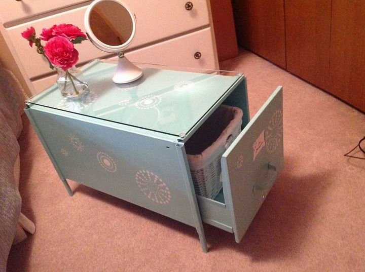 the beauty files trash to treasure project, painted furniture, repurposing upcycling