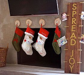how to make a wood christmas card holder from, christmas decorations, crafts, fireplaces mantels, woodworking projects