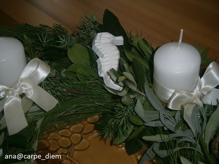 marine inspired advent corolla, christmas decorations, crafts, seasonal holiday decor
