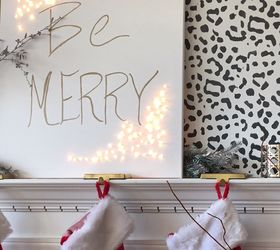 Easy and Cute DIY Christmas Light Up Art!