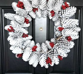 pine cone wreath, christmas decorations, crafts, seasonal holiday decor, wreaths