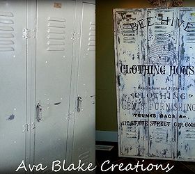 thee coolest entry way lockers, diy, foyer, painted furniture, painting, storage ideas
