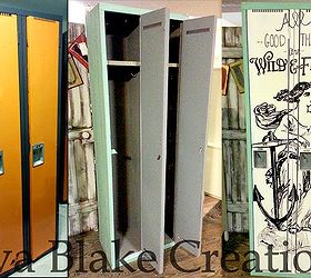 wild and free 2 door locker set, bedroom ideas, diy, doors, painting, storage ideas