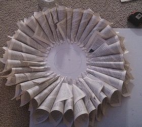 how to make a wreath book page, crafts, how to, wreaths
