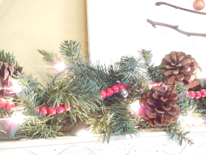diy rustic christmas mantel, christmas decorations, crafts, fireplaces mantels, seasonal holiday decor