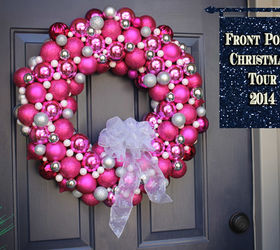 how to make a christmas wreath from pink bulbs, christmas decorations, crafts, seasonal holiday decor, wreaths