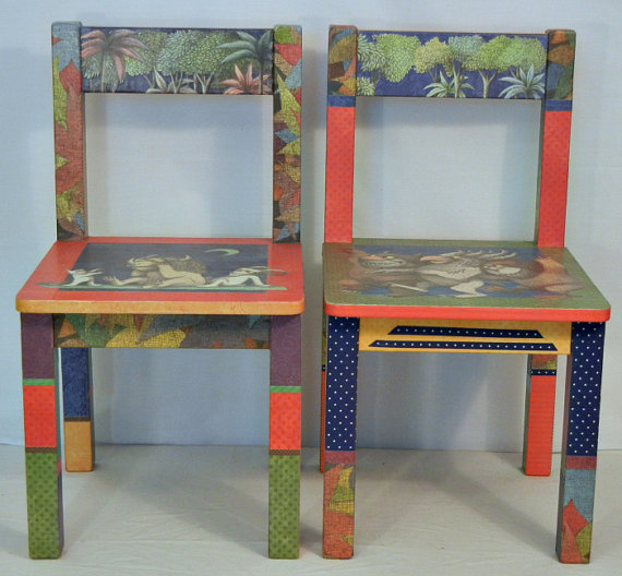 upcycled ikea kids chairs, crafts, decoupage, painted furniture