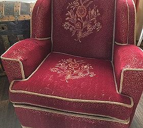 q how to reupholster arm chairs, diy, how to, painted furniture, reupholster, How would you clean this