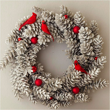 how to make a pine cone wreath, christmas decorations, crafts, seasonal holiday decor, wreaths