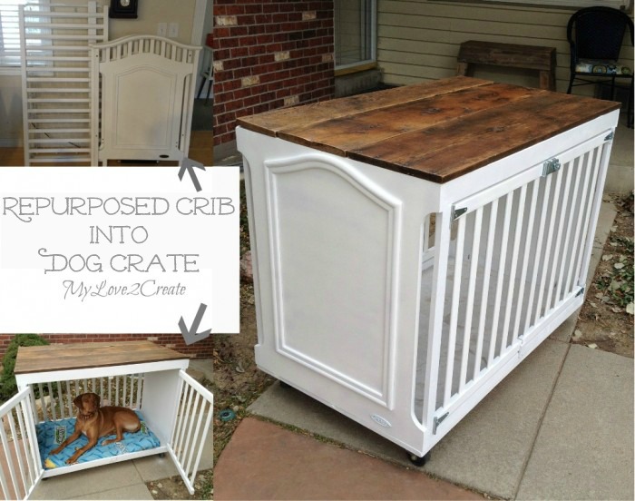 how to repurpose a crib into a dog crate, how to, painted furniture, pets animals, repurposing upcycling, woodworking projects