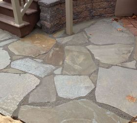 natural flagstone patio extension