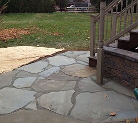 natural flagstone patio extension