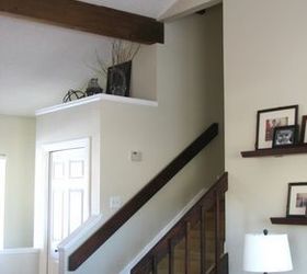80s banister and entryway update