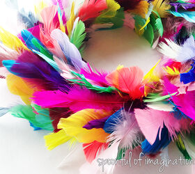how to make a feather wreath, crafts, wreaths