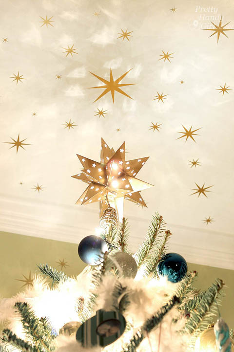 starry night christmas tree