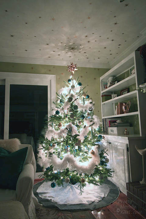 starry night christmas tree