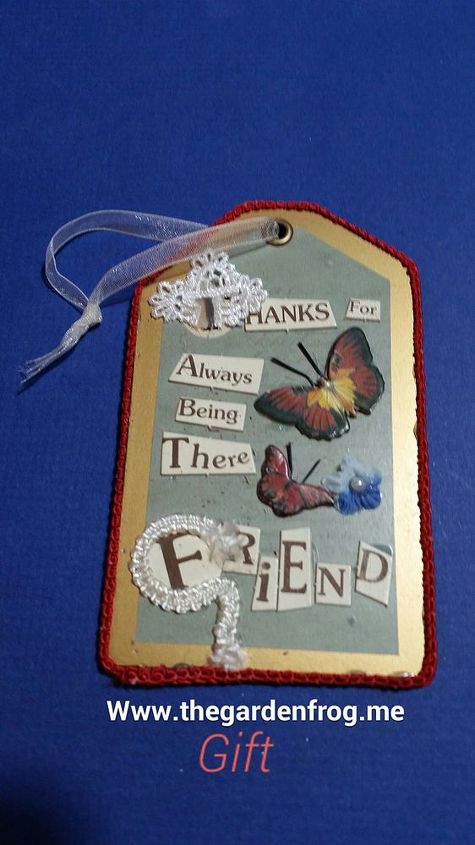 how to make a friendship tag, crafts, decoupage, repurposing upcycling