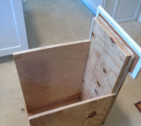 how to build a pull out trash bin from existing cabinets, kitchen cabinets, kitchen design, storage ideas