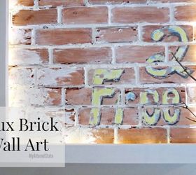Faux Brick Wall Art - My Altered State