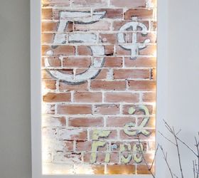 how to make faux brick wall art, crafts, how to, wall decor, woodworking projects