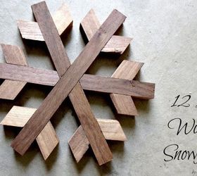 how to make geometric wooden snowflakes, christmas decorations, crafts, how to, seasonal holiday decor, woodworking projects