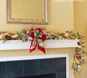 christmas mantel decorating ideas, christmas decorations, crafts, fireplaces mantels, seasonal holiday decor