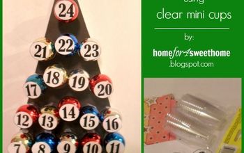 DIY Advent Calendar Using Clear Mini Cups