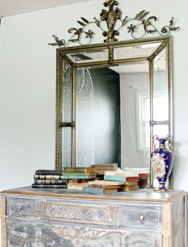 Black And Gold Distressed Dresser Hometalk