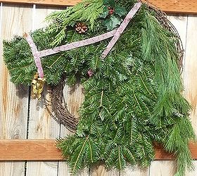 Horse Head Wreath! My Wonderful Horsey Decor for Christmas!