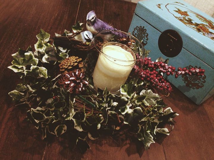 fast and easy grapevine wreath centerpiece with bird babies, crafts, wreaths