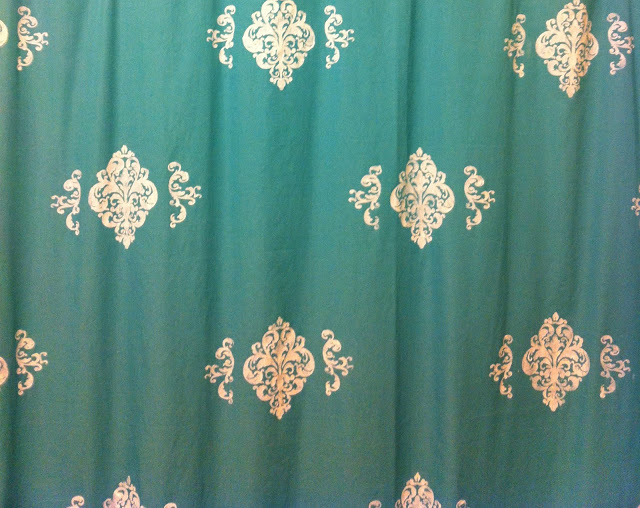 how to make a shower curtain from a twin sheet tutorial, bathroom ideas, home decor, how to, small bathroom ideas