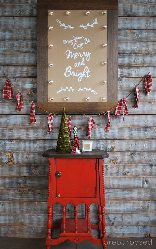 diy christmas marquee sign with clear ornaments, christmas decorations, crafts, seasonal holiday decor, woodworking projects
