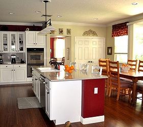 before and after kitchen and family room redo, home decor, kitchen design, living room ideas, reupholster