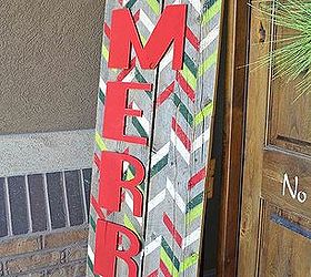 how to make an outdoor be merry christmas sign, christmas decorations, crafts, repurposing upcycling, seasonal holiday decor, woodworking projects