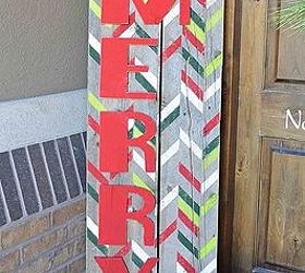 how to make an outdoor be merry christmas sign, christmas decorations, crafts, repurposing upcycling, seasonal holiday decor, woodworking projects