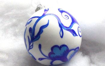 Blue and White Chinoiserie Ornament