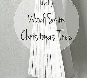 diy wood shim christmas tree, christmas decorations, crafts, seasonal holiday decor, woodworking projects