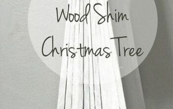  Árvore de Natal DIY com calço de madeira